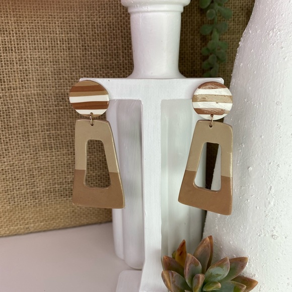 Polymer clay earrings - Picture 2 of 3